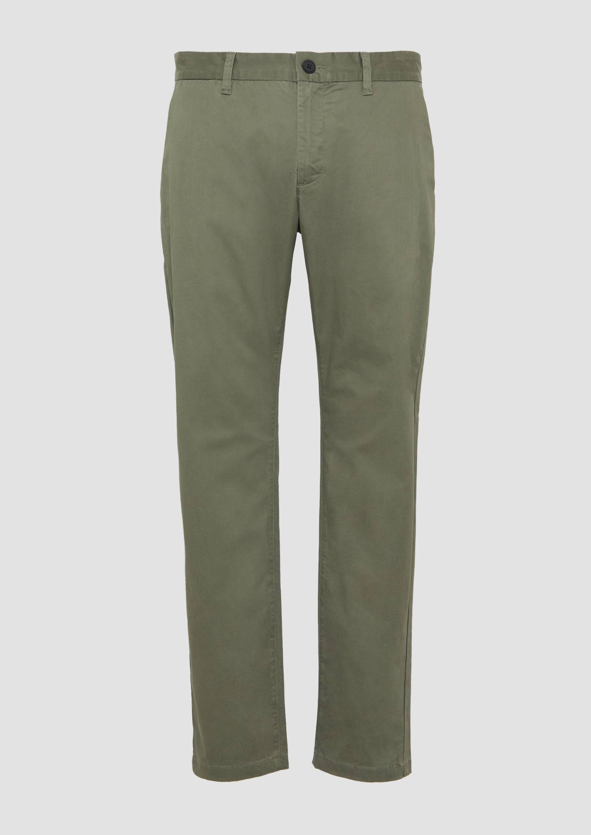 s.Oliver - Chino aus feinem Baumwollstretch, Herren, Grün von s.Oliver