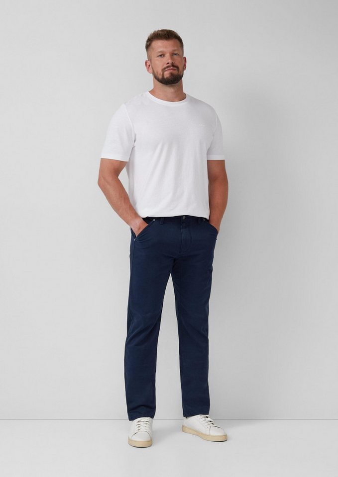 s.Oliver Chinos Hose Chinohose aus Baumwollmix mit Logo-Details von s.Oliver