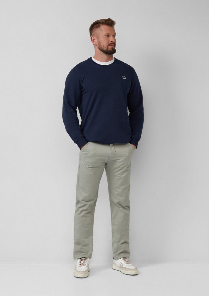 s.Oliver Chinos Hose Chinohose aus Baumwollmix mit Logo-Details von s.Oliver