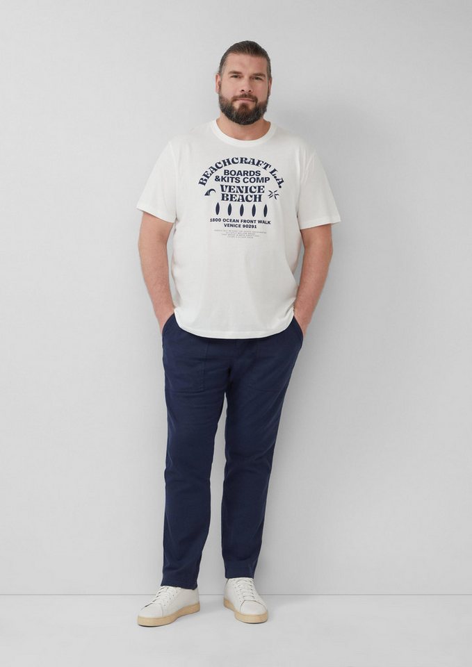 s.Oliver Chinos Hose DETROIT Detroit: Cropped-Hose aus Leinenmix im Relaxed Fit von s.Oliver