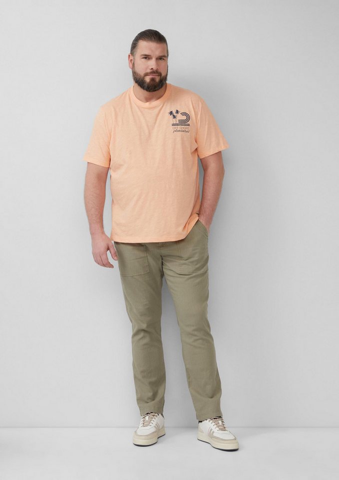 s.Oliver Chinos Hose DETROIT Detroit: Cropped-Hose aus Leinenmix im Relaxed Fit von s.Oliver