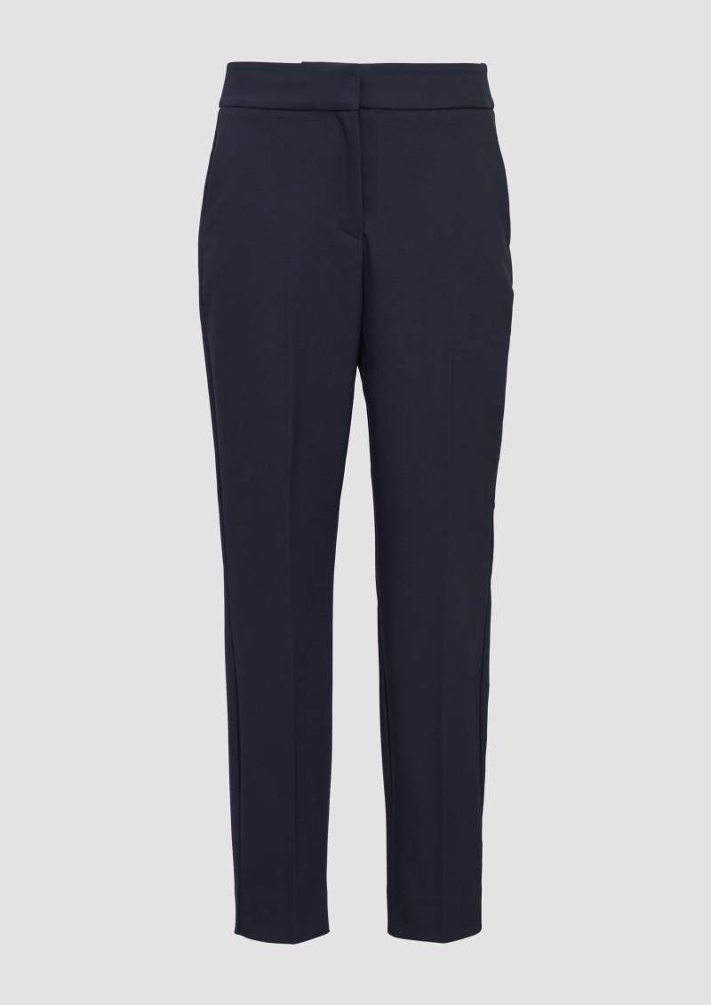s.Oliver - Cigarette-Pants im Slim Fit mit elastischem Bund, Damen, blau von s.Oliver