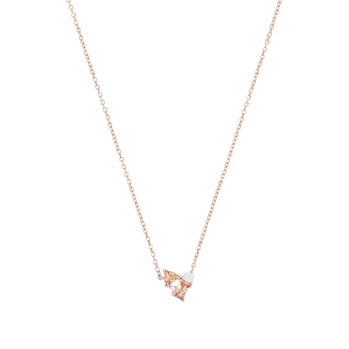 s.Oliver Collier 925 Sterling Silber Damen Halsschmuck, mit Zirkonia synth., 42+3 cm, Roséfarben, Kommt in Schmuck Geschenk Box, 2036873 von s.Oliver