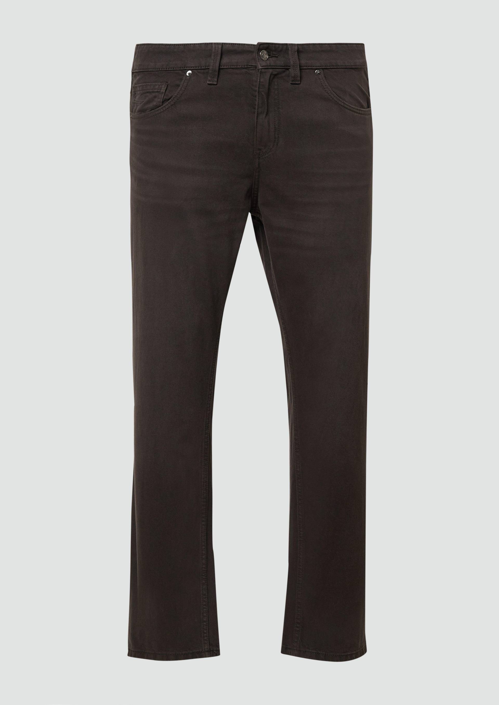 s.Oliver - Coloured Denim Casby / Relaxed Fit / Mid Rise / Straight Leg, Herren, braun von s.Oliver