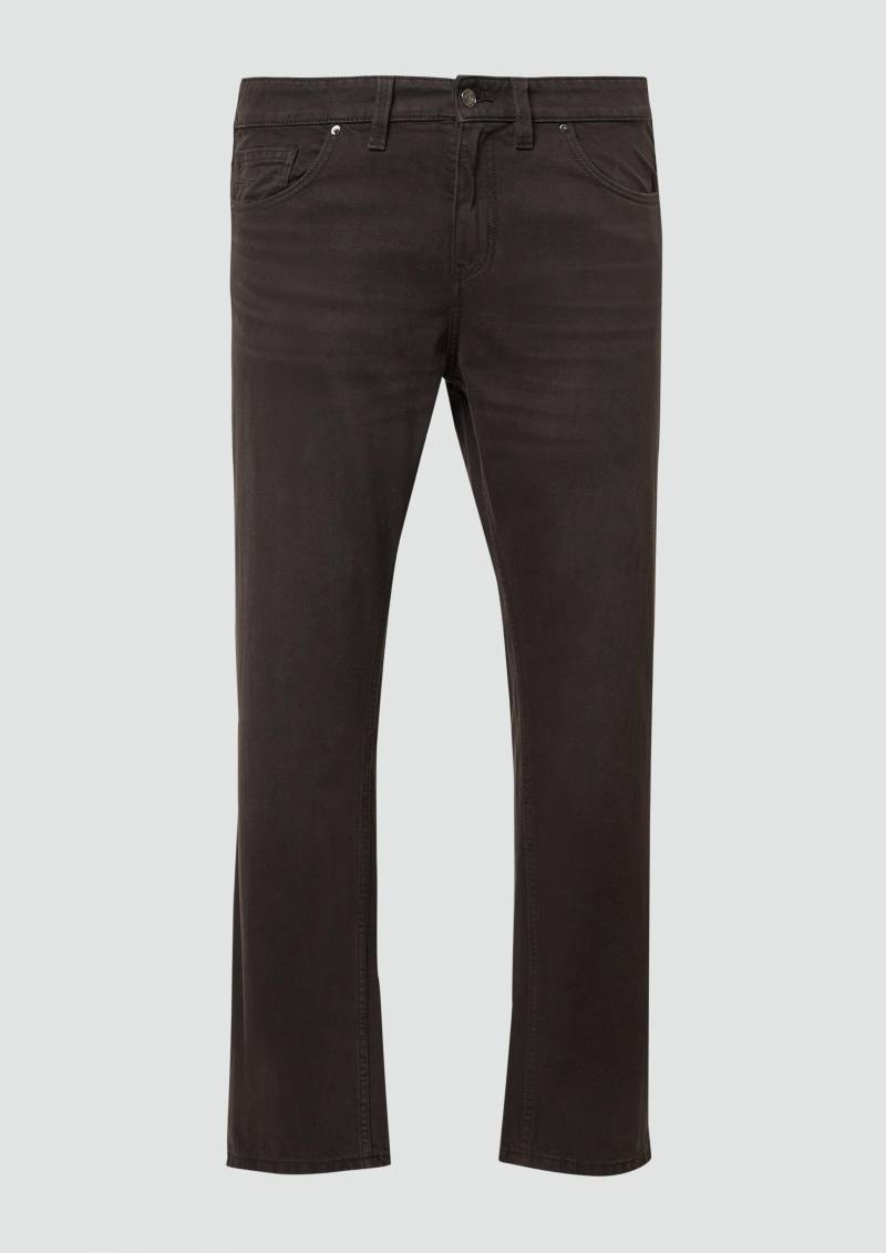 s.Oliver - Coloured Denim Casby / Relaxed Fit / Mid Rise / Straight Leg, Herren, braun von s.Oliver