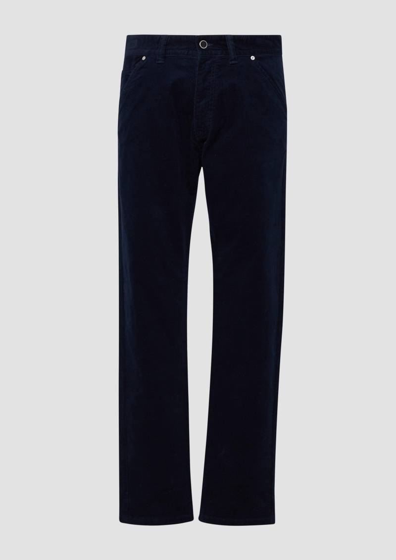 s.Oliver - Cordhose im Regular Fit aus Baumwollstretch, Herren, blau von s.Oliver