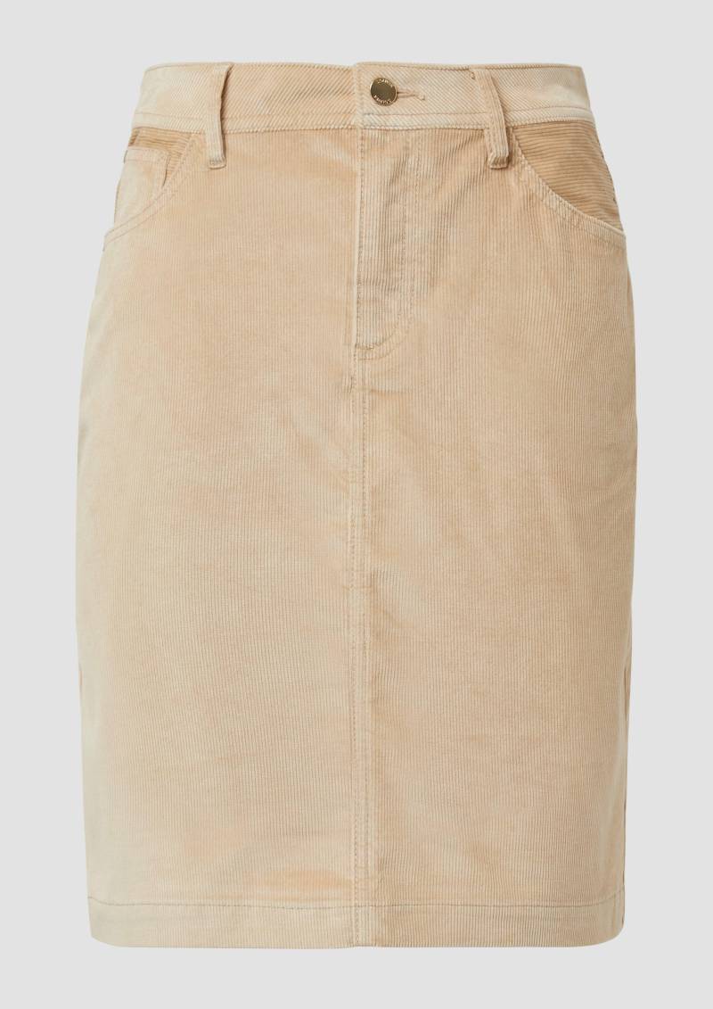 s.Oliver - Cordrock in 5-Pocket-Form, Damen, Beige von s.Oliver
