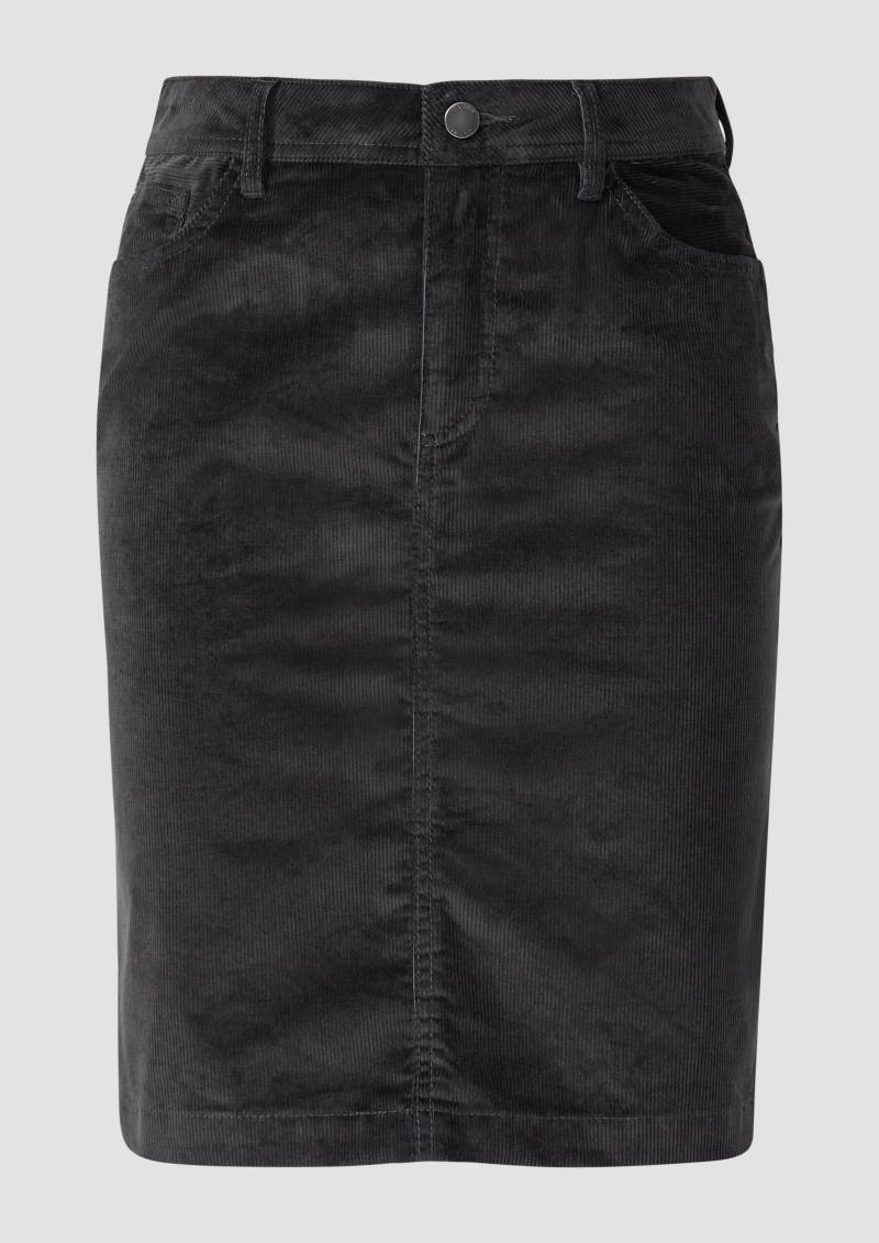 s.Oliver - Cordrock in 5-Pocket-Form, Damen, grau von s.Oliver