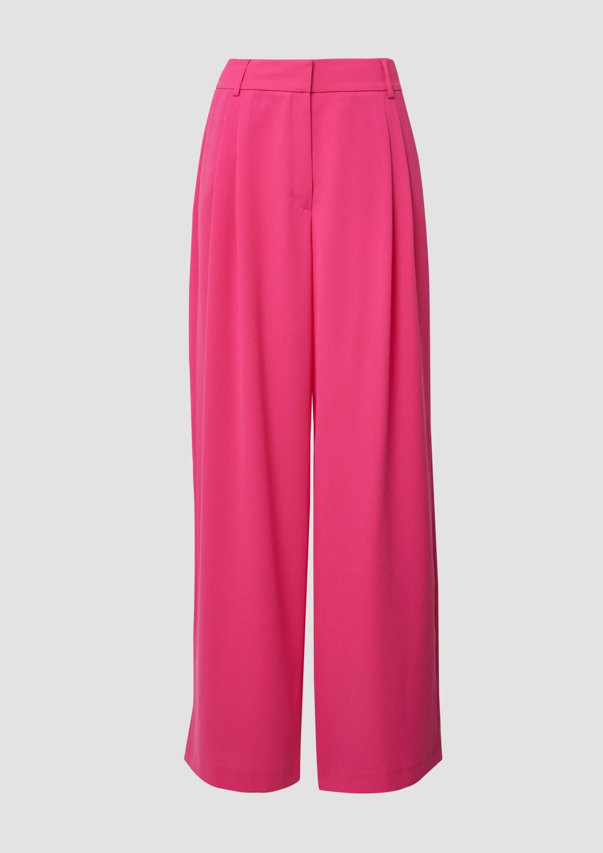 s.Oliver - Crêpe-Hose mit Extra Wide Leg, Damen, Rosa s.Oliver - Crêpe-Hose mit Extra Wide Leg, Damen, Rosa von s.Oliver