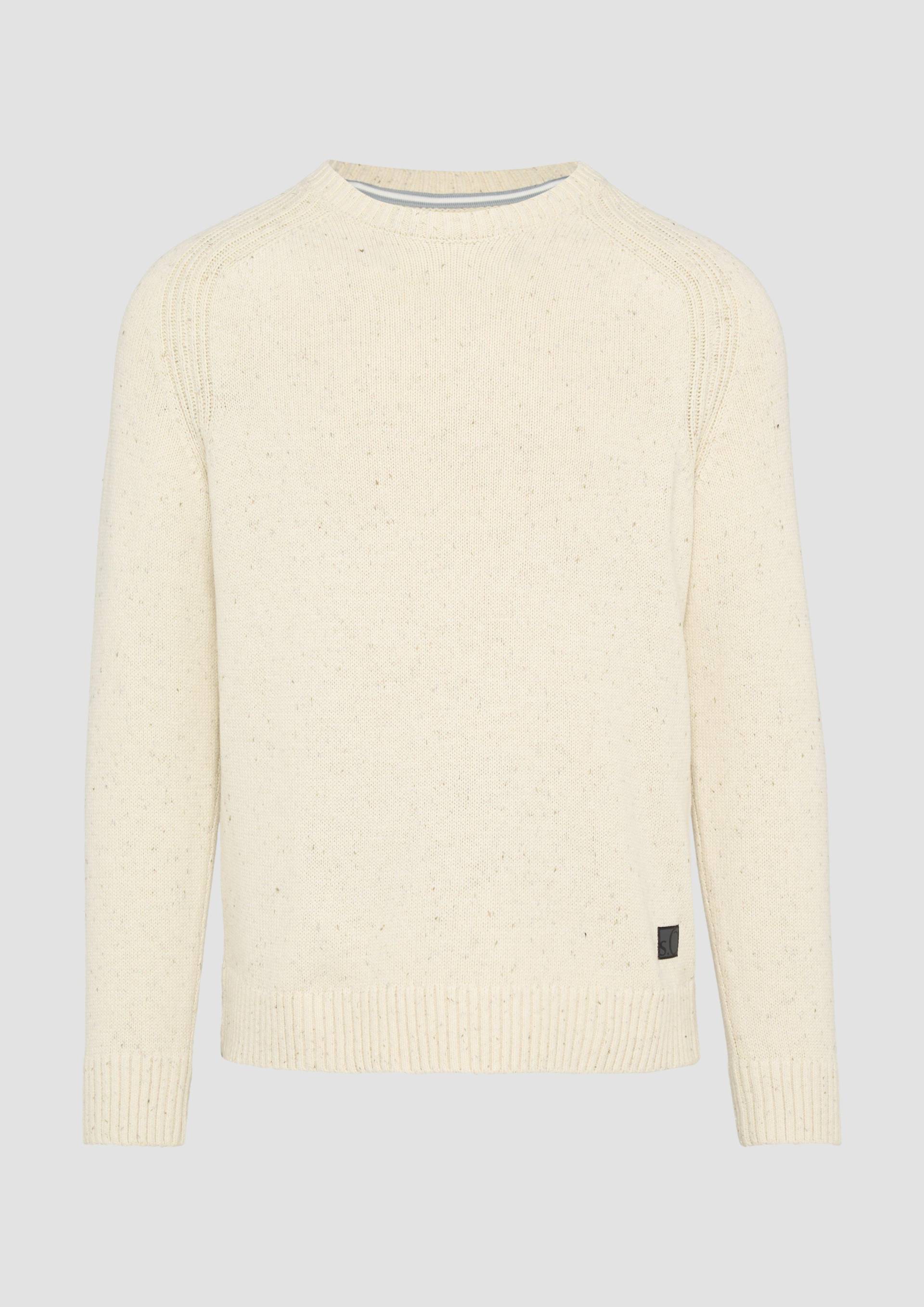 s.Oliver - Crew-Neck-Pullover mit Farbeffekt, Herren, Beige von s.Oliver