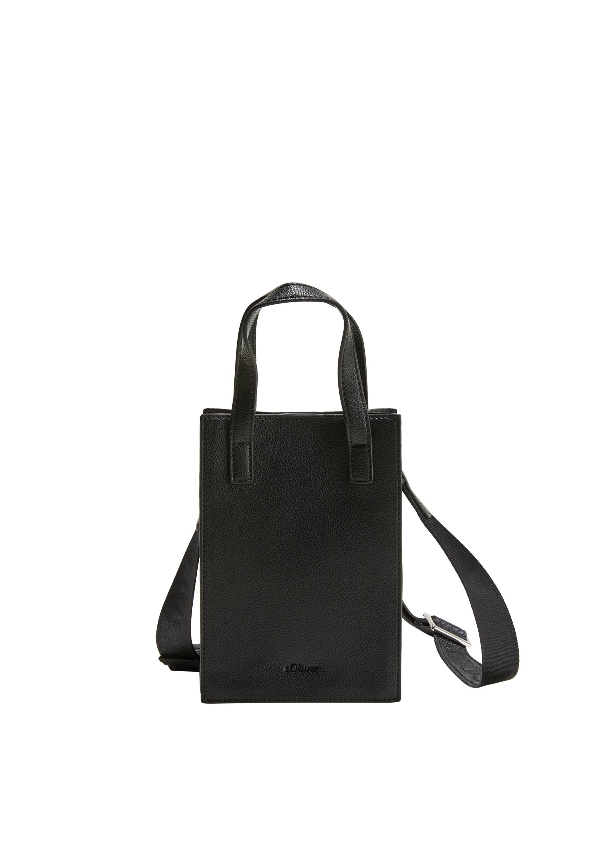 s.Oliver - Crossbody Bag mit längenverstellbarem Schultergurt, Damen, schwarz von s.Oliver