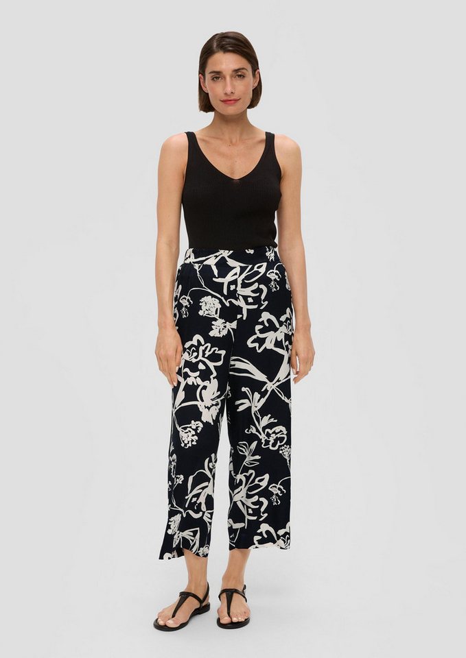 s.Oliver Culotte Hose Regular: Satinhose mit weitem Bein von s.Oliver