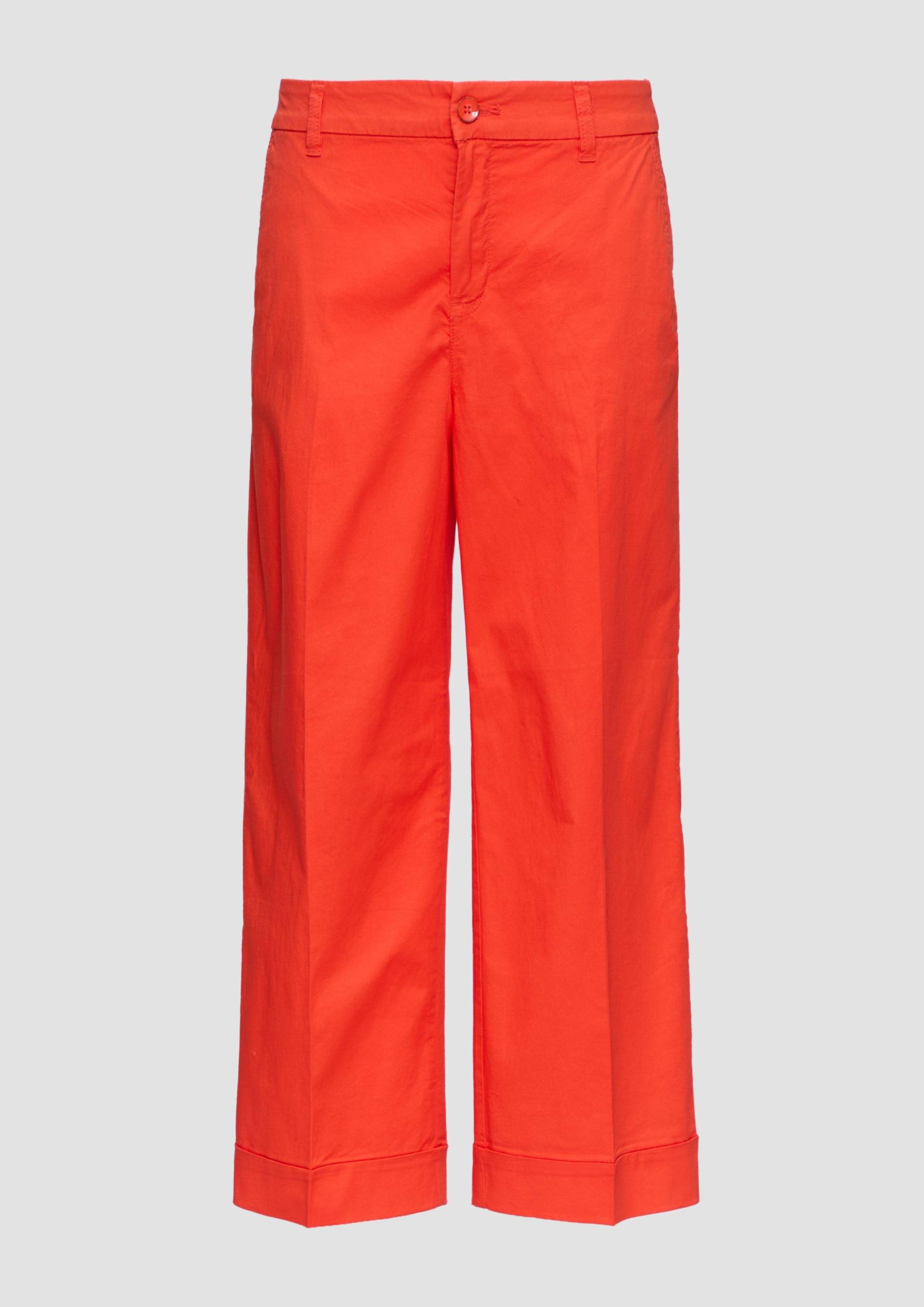 s.Oliver - Culotte aus Baumwollstretch, Damen, Orange von s.Oliver