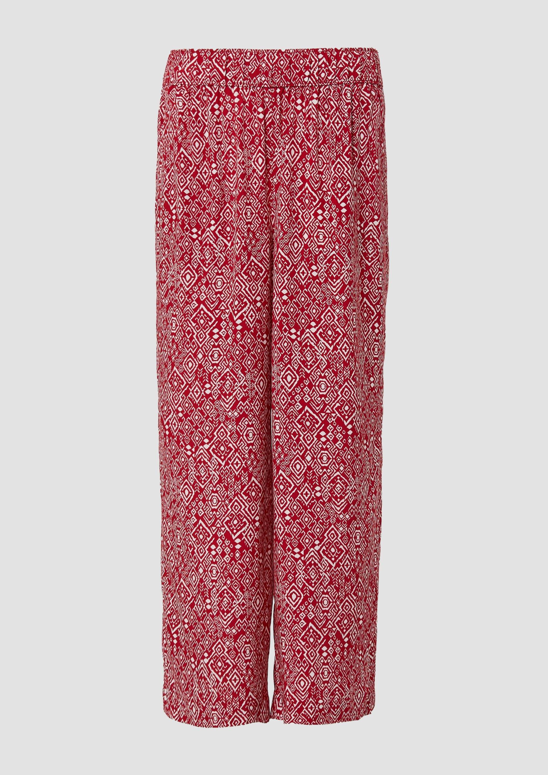 s.Oliver - Culotte aus Viskose mit Elastikbund, Damen, rot s.Oliver - Culotte aus Viskose mit Elastikbund, Damen, rot von s.Oliver