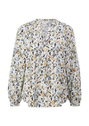 s.Oliver Damen 10.2.11.10.100.2128312 Bluse Langarm, Weiß, 38 von s.Oliver