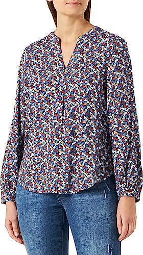 s.Oliver Damen 10.2.11.10.100.2129591 Bluse Langarm, blau, 40 von s.Oliver
