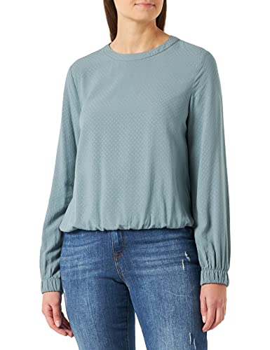 s.Oliver Damen 10.2.11.10.100.2129595 Bluse Langarm, Blue Green, 38 von s.Oliver