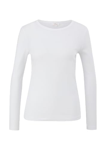 s.Oliver Damen 2130091 T-Shirt, 0100 weiß, 44 von s.Oliver