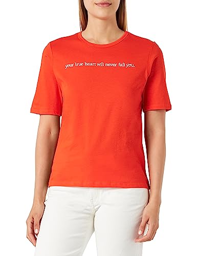 s.Oliver Damen 10.2.11.12.130.2132331 T-Shirt kurzarm, Orange, 46 von s.Oliver