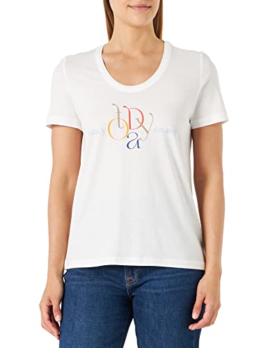 s.Oliver Damen 10.2.11.12.130.2132911 T-Shirt kurzarm, creme 02D0, 34 von s.Oliver