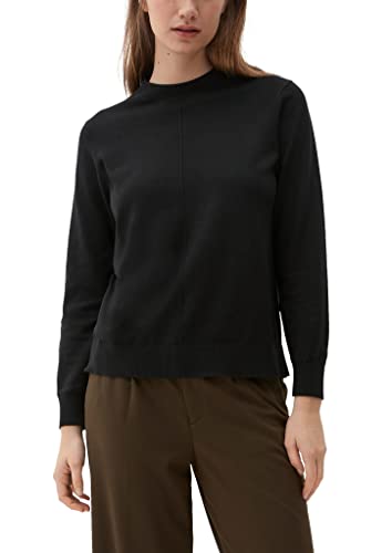 s.Oliver Damen Pullover, Locker, Baumwolle, Schwarz, 34 von s.Oliver