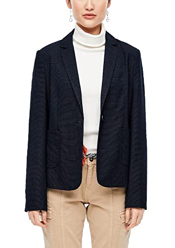 s.Oliver Damen 120.10.002.15.152.2031962 Blazer, Navy Dobby, 38 von s.Oliver