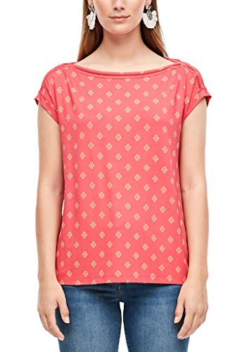 s.Oliver Damen 120.10.005.12.130.2040596 T-Shirt, 45B5 pink AOP, 42 von s.Oliver