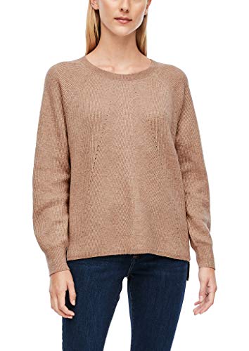 s.Oliver Damen 120.10.009.17.170.2042241 Pullover, Beige Knit, 40 von s.Oliver