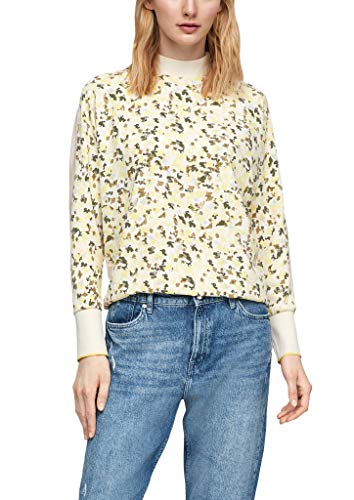 s.Oliver Damen 120.10.101.12.130.2059070 T-Shirt, Offwhite AOP, 34 von s.Oliver