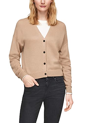 s.Oliver Damen 120.10.101.17.150.2060882 Strickjacke, beige, 34 von s.Oliver