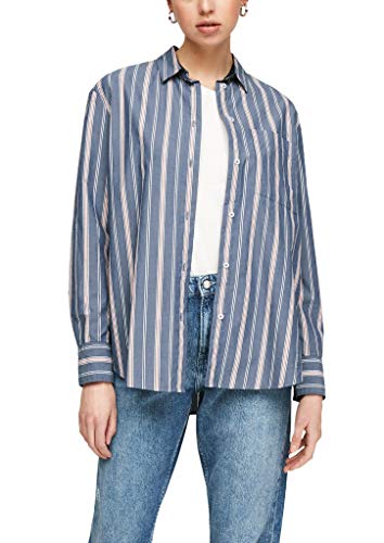 s.Oliver Damen 120.10.103.10.100.2064075 Bluse, Blue Stripes, L von s.Oliver