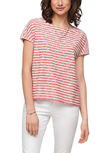 s.Oliver Damen 120.10.104.12.130.2063514 T-Shirt, red Stripes, 34 von s.Oliver