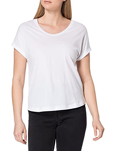 s.Oliver Damen 120.10.104.12.130.2064165 T-Shirt, White, 44 von s.Oliver