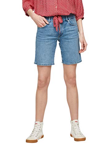 s.Oliver Damen 120.10.104.26.180.2063943 Shorts, light blue, 36 von s.Oliver