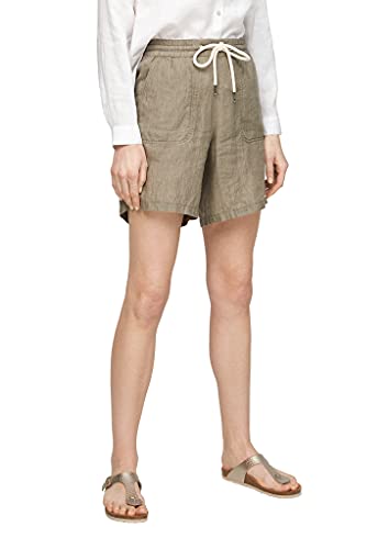 s.Oliver Damen 120.10.105.18.180.2064080 Shorts, Summer Khaki Melange, 36 von s.Oliver