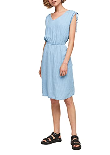 s.Oliver Damen 120.10.106.20.200.2101325 Kleid, Blue Lagoon Stripes, 42 von s.Oliver