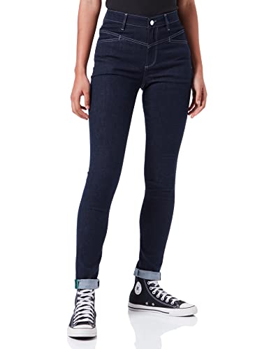 s.Oliver Damen 120.10.202.26.180.2109761 Hose lang IZABELL SKINNY, Dark Blue Stretche, 32W / 30L EU von s.Oliver