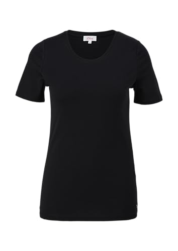 s.Oliver Damen 120.11.899.12.130.2060837 T Shirt, Schwarz, 36 EU von s.Oliver