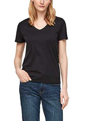 s.Oliver Damen 120.11.899.12.130.2060852 T-Shirt, Black, 46 von s.Oliver