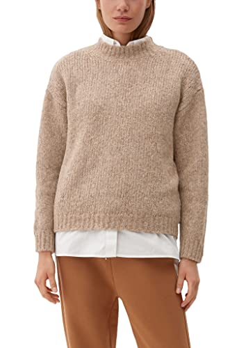 s.Oliver Damen 2121279 Strickpullover, Sandfarben, 44 EU von s.Oliver