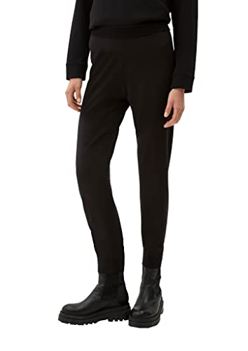 s.Oliver Damen 2121319 Hose lang Jogpant, Schwarz, 46 EU von s.Oliver