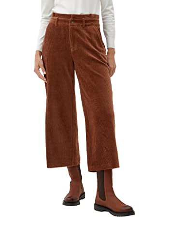 s.Oliver Damen 2121537 Cord Hose Culotte, Braun, 46 EU von s.Oliver