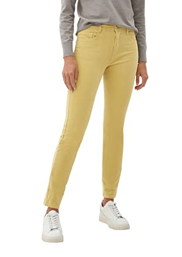 s.Oliver Damen 2122170 Cord Hose Slim Fit, Gelb, 36 EU von s.Oliver