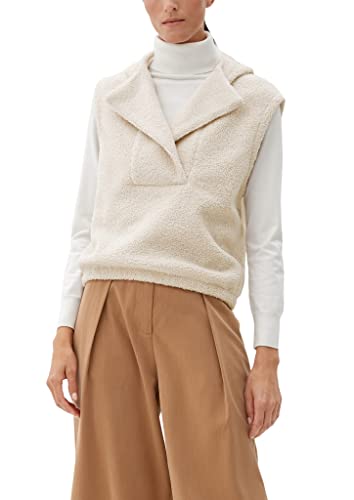 s.Oliver Damen 2123839 Sweatshirt rmellos, Beige, 38 EU von s.Oliver