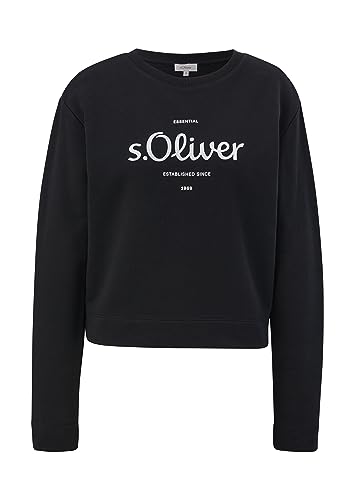 s.Oliver Damen 2136095 Sweatshirt, Grey/Black, 48 von s.Oliver