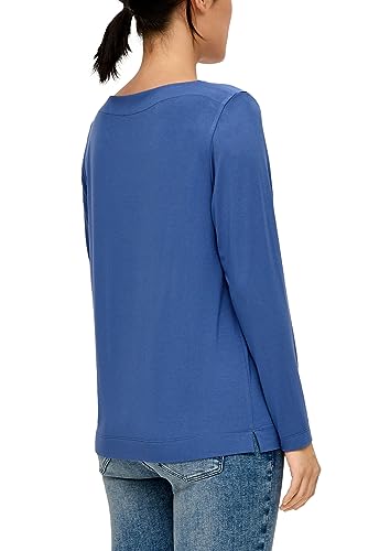 s.Oliver Damen 2136108 T-Shirt langarm, Blau, 48 von s.Oliver