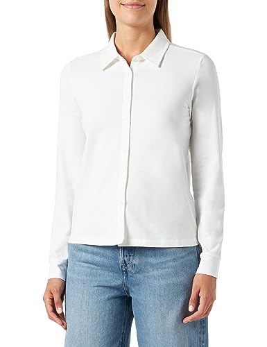 s.Oliver Damen 2136110 T-Shirt langarm, Weiß, 32 von s.Oliver