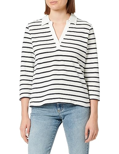 s.Oliver Damen 2136328 T-Shirt langarm, Weiß , 32 von s.Oliver