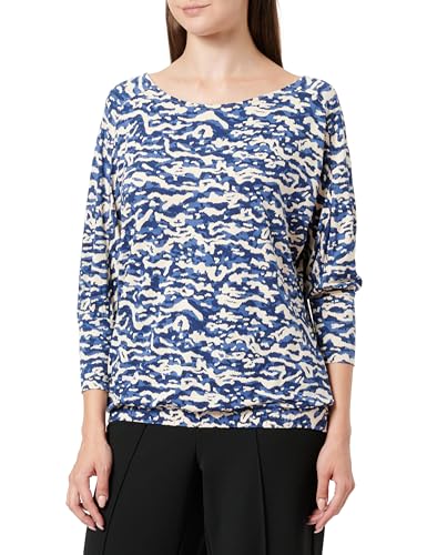 s.Oliver Damen 2137218 T-Shirt langarm, Blau, 44 von s.Oliver