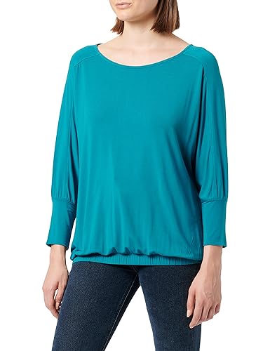 s.Oliver Damen 2137218 T-Shirt langarm, Blue Green , 38 von s.Oliver